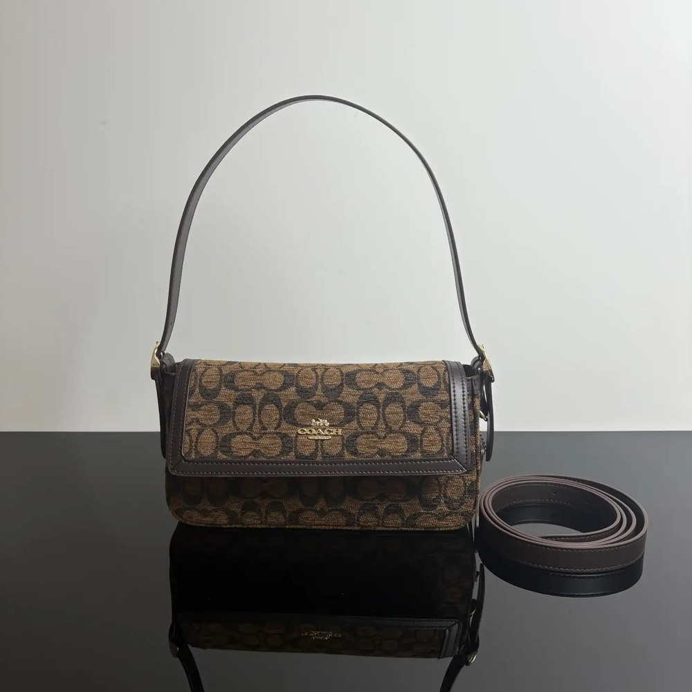Coach Outlet ETTA Flip-Top Shoulder Bag